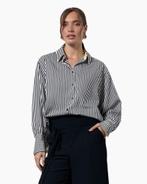 Studio Anneloes stripe blouse blauw wit geel gaaf mt M, Maat 38/40 (M), Studio Anneloes, Blauw, Ophalen of Verzenden