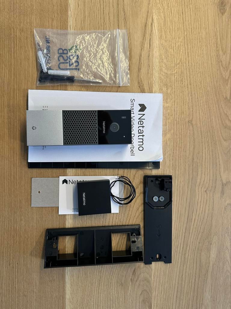 Netatmo Smart Video Deurbel, Ophalen of Verzenden, Bewegingsdetectiesensor, Gebruikt, Bedraad