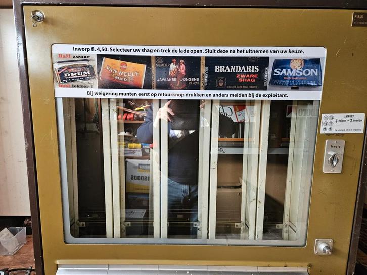 Sielaff & Co Shag Sigarettenautomaat uit de jaren 70e/80e., Verzamelen, Automaten | Overige, Gebruikt, Ophalen