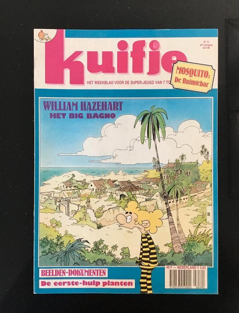 Weekblad Kuifje. Uitgave 1988. Nummer 18., Boeken, Gelezen, Kuifje, Verzenden, Eén stripboek
