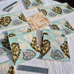 47 Jugendstil wandtegels opgelegde afbeelding witte bloem, Ophalen