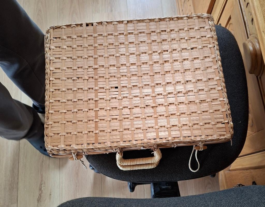 rieten mand, Huis en Inrichting, Ophalen, Gebruikt, Beige