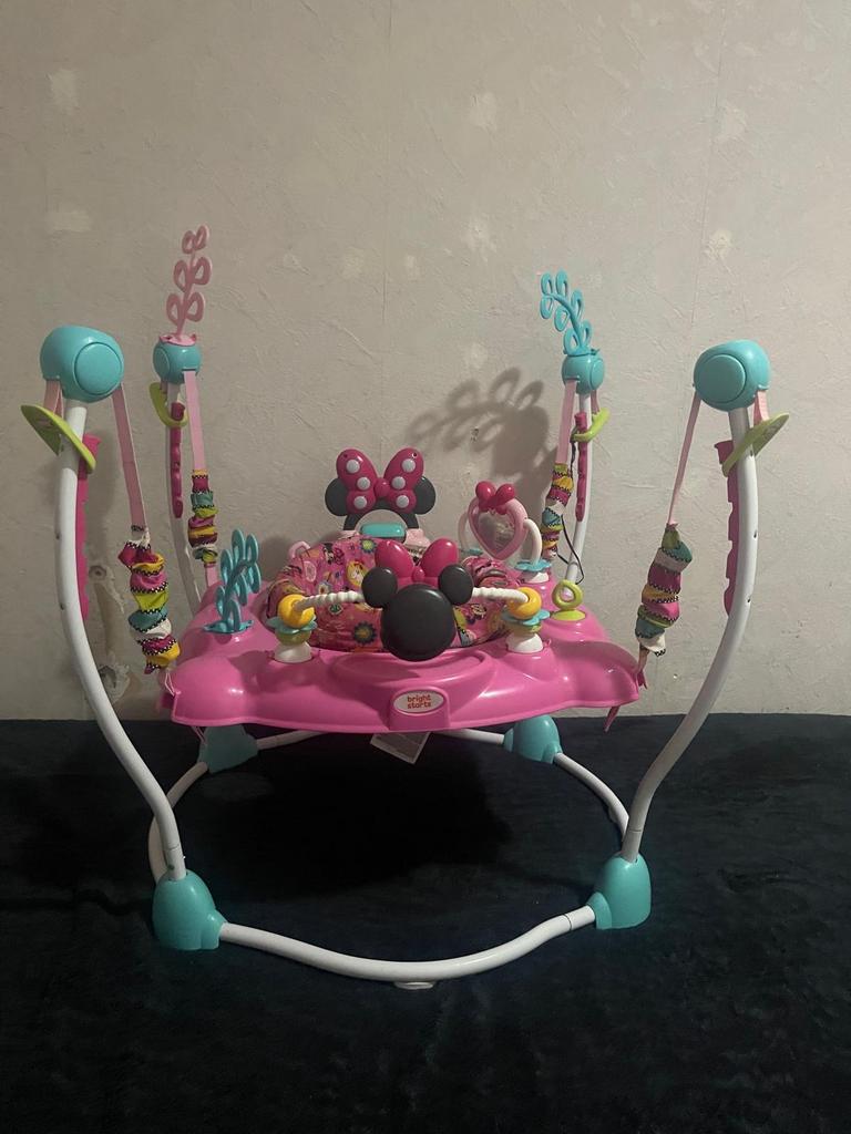 Minnie Mouse Baby Jumper - Bright Starts, Ophalen of Verzenden, Zo goed als nieuw, Overige typen, Met geluid
