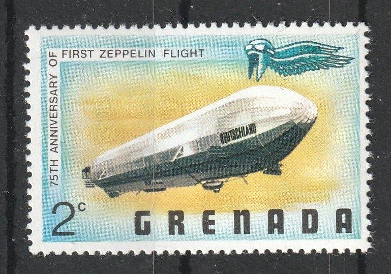 3 Z --Zepplelin luchtschip, Verzenden, Gestempeld, Vliegtuigen