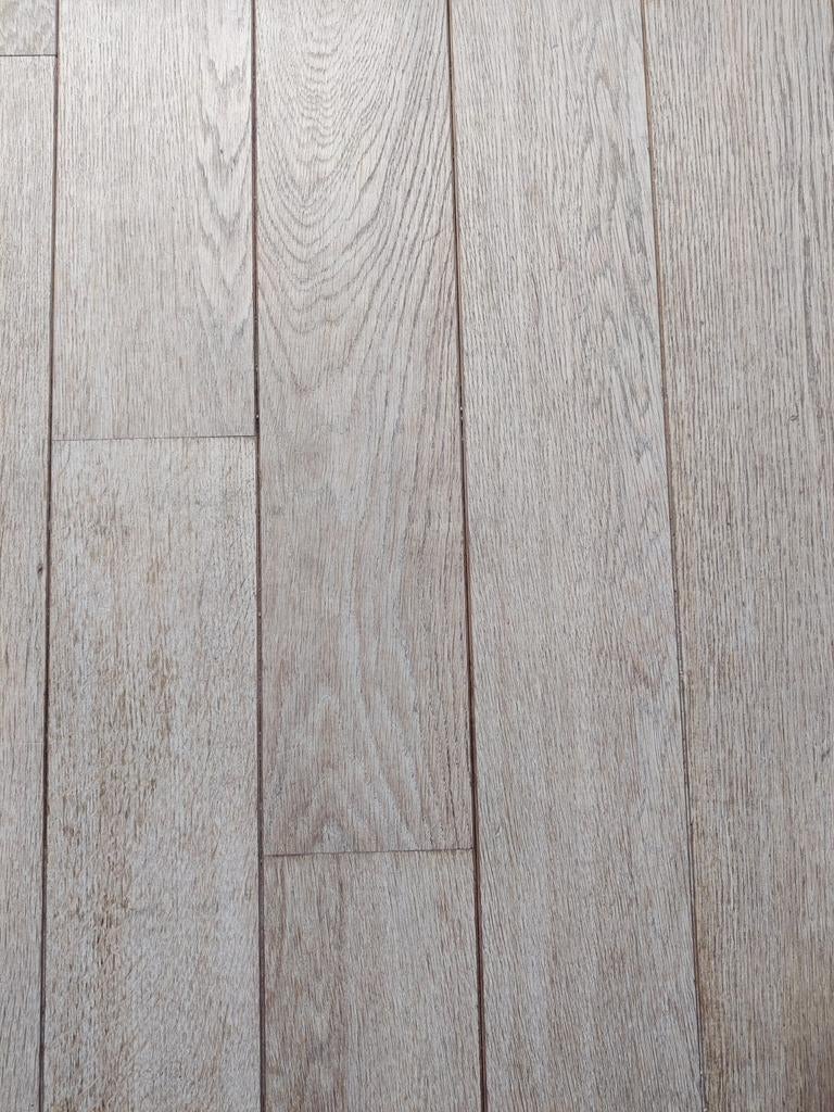 Houten vloer +/- 50m2 vanaf begin juli beschikbaar, Ophalen, Gebruikt, Vloerdelen of -planken, 10 m² of meer