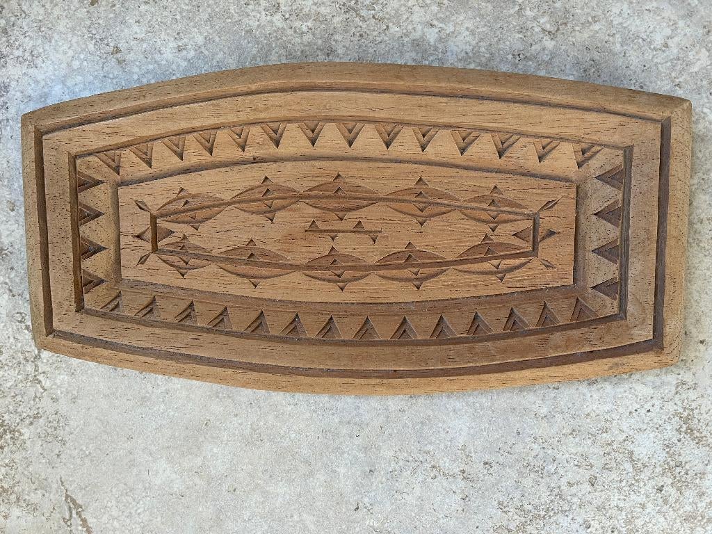 Houten Schaal  'Jaren 70/80', Ophalen of Verzenden, Huis en Inrichting