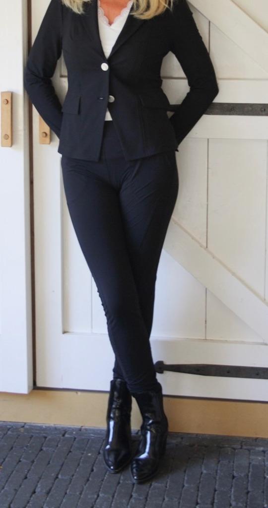 Helena Hart travel stof zwarte  broek Bibi nieuw maat XXS, Zwart, Nieuw, Maat 34 (XS) of kleiner, Lang