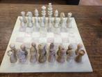 Marmeren schaakspel met bord - Elegant en compleet, Ophalen, Gebruikt, Schaken