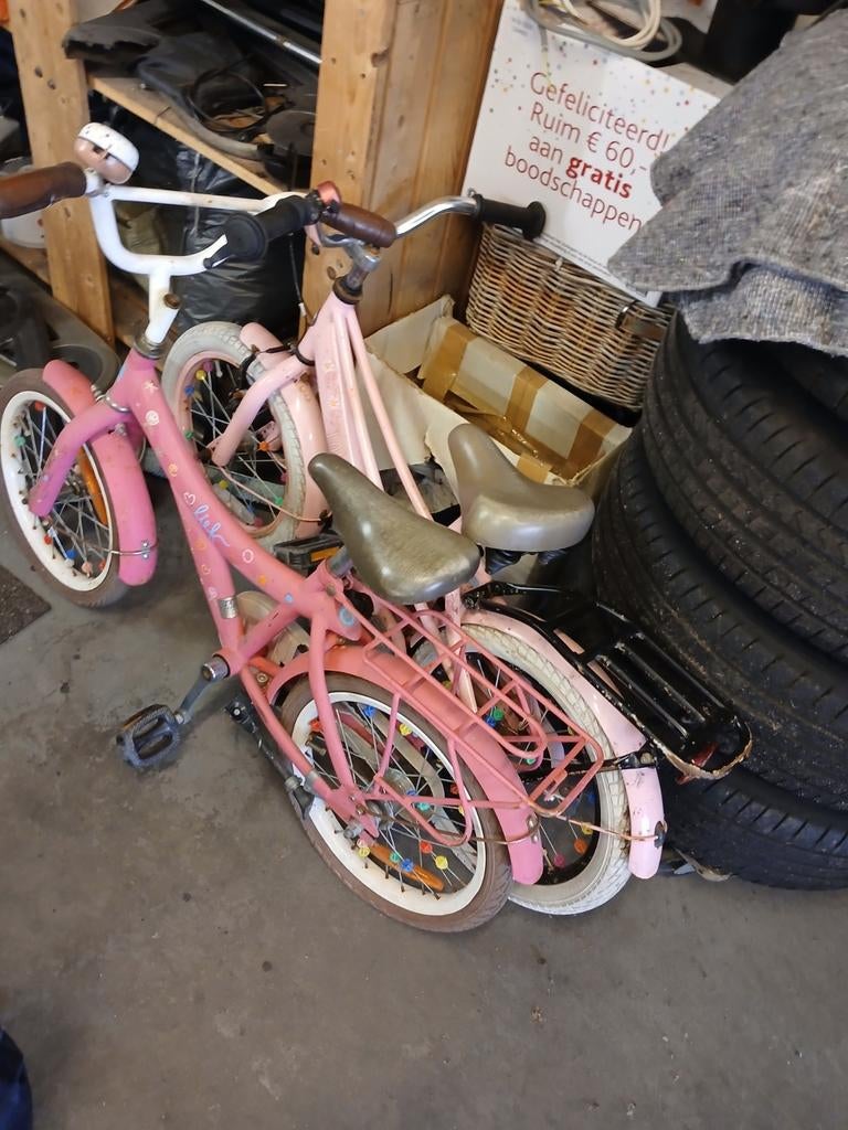 Kinder fietsjes., Fietsen en Brommers, Fietsen | Meisjes, Ophalen, Gebruikt, 16 inch