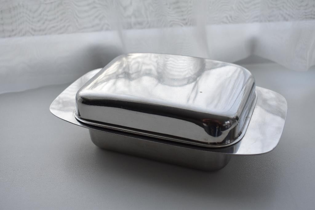 Alessi botervloot 2 Alessi peper zout Mercurio Gero Jensen, Ophalen of Verzenden, Gebruikt, Rvs of Chroom, Los bestek