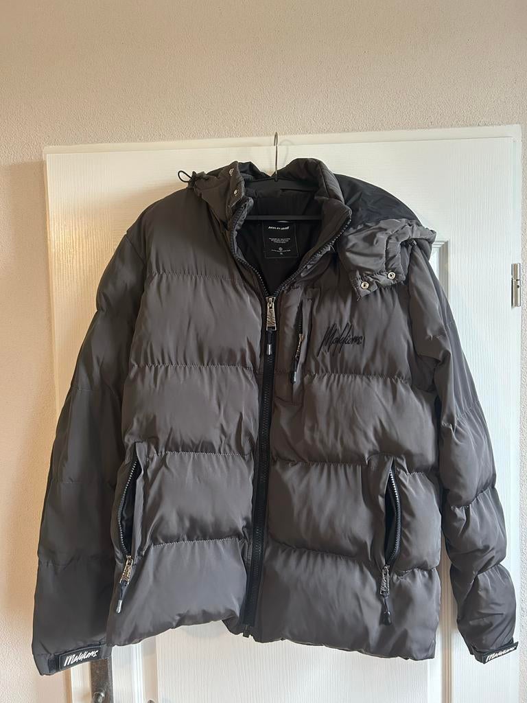 Malelions winterjas maat XL - Prachtig en warm, Ophalen of Verzenden, Zo goed als nieuw, Maat 56/58 (XL), Grijs