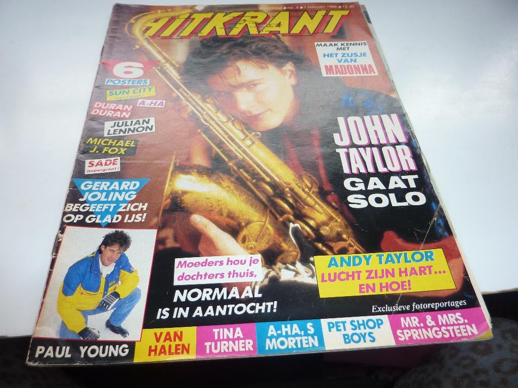 HITKRANT NR 5 1986-COMPLEET-DOLLY DOTS-DURAN-NORMAAL-, Verzenden, 1980 tot heden, Tijdschrift
