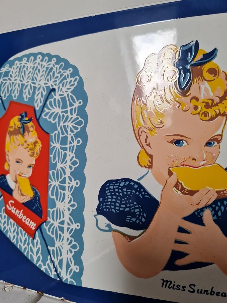 Emaille bord sunbeam, Ophalen of Verzenden