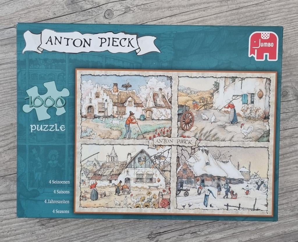 Anton Pieck puzzel 1000 stukjes, Ophalen of Verzenden, 500 t/m 1500 stukjes, Zo goed als nieuw, Legpuzzel