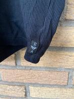 Emporio Armani rib shirt - t-shirt S, Armani, Verzenden, Zwart, Zo goed als nieuw