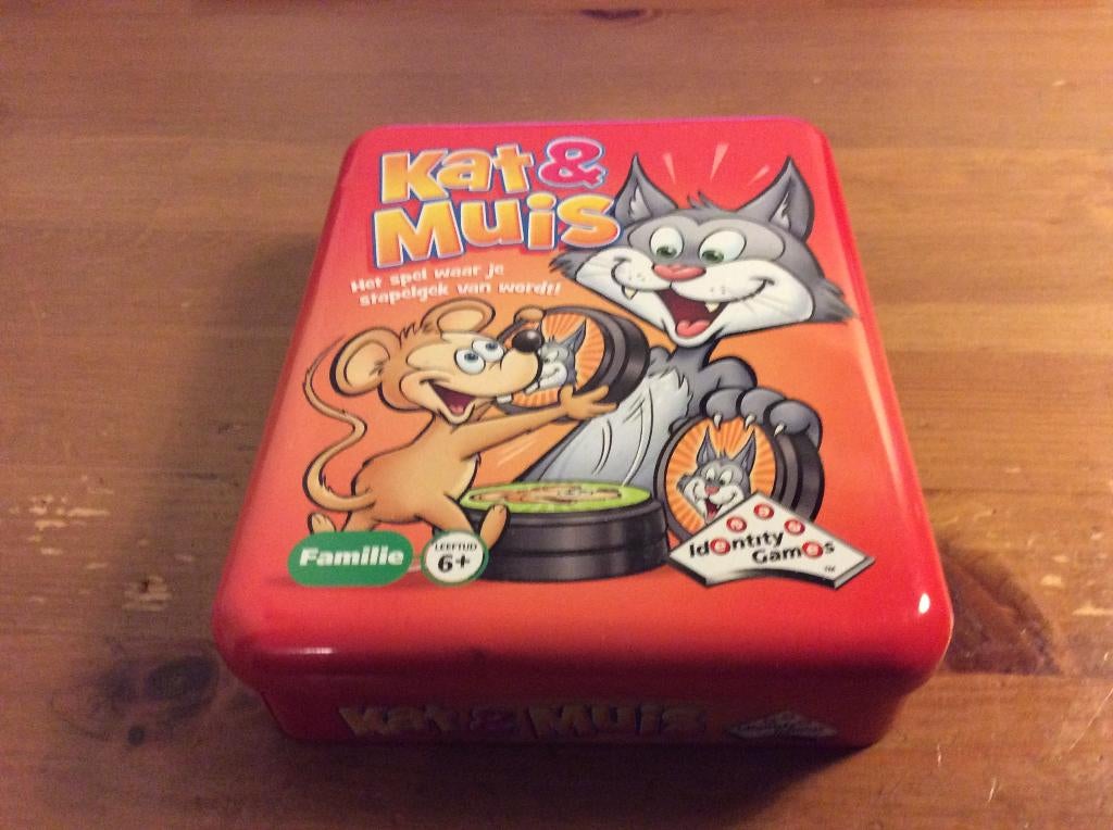 Kat en Muis, een stapelgek spel, Een of twee spelers, Ophalen of Verzenden, Gebruikt, Identity Games