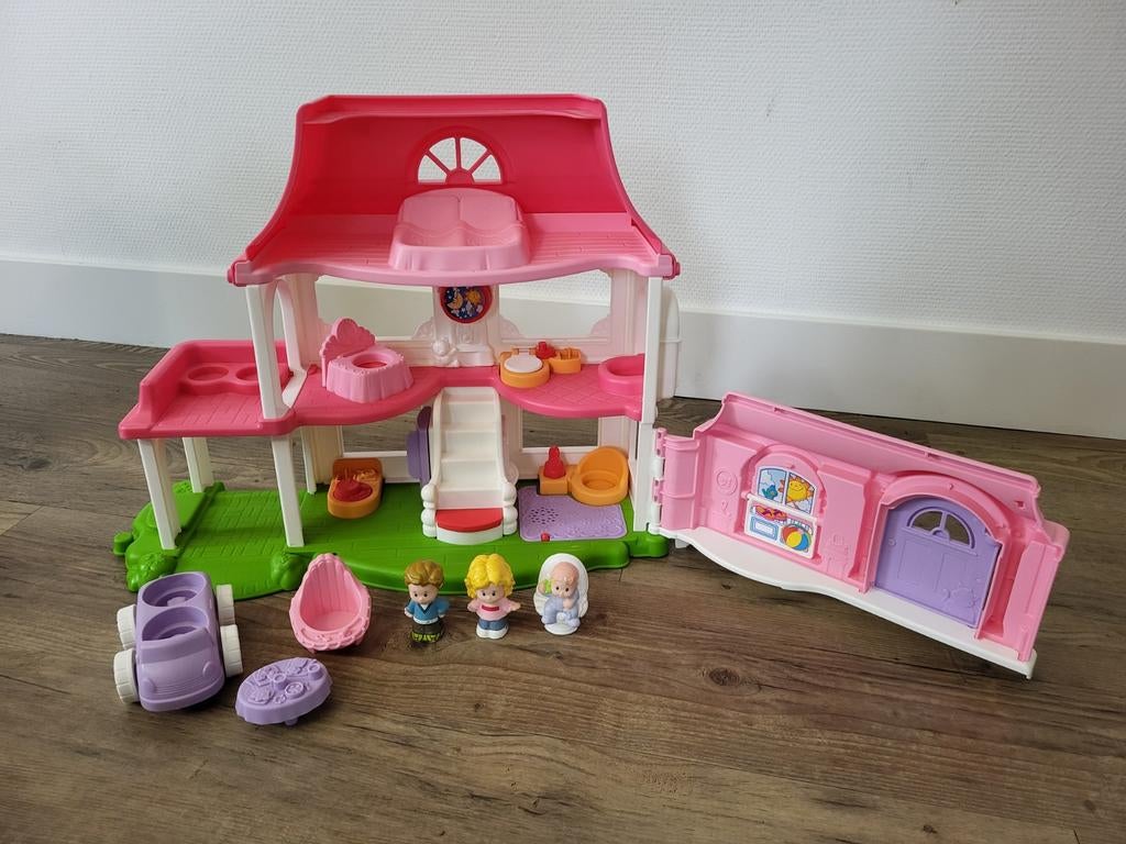 Z.g.a.n. Fisher-Price Little People geluidenhuis, Kinderen en Baby's, Speelgoed | Poppenhuizen, Ophalen of Verzenden, Zo goed als nieuw