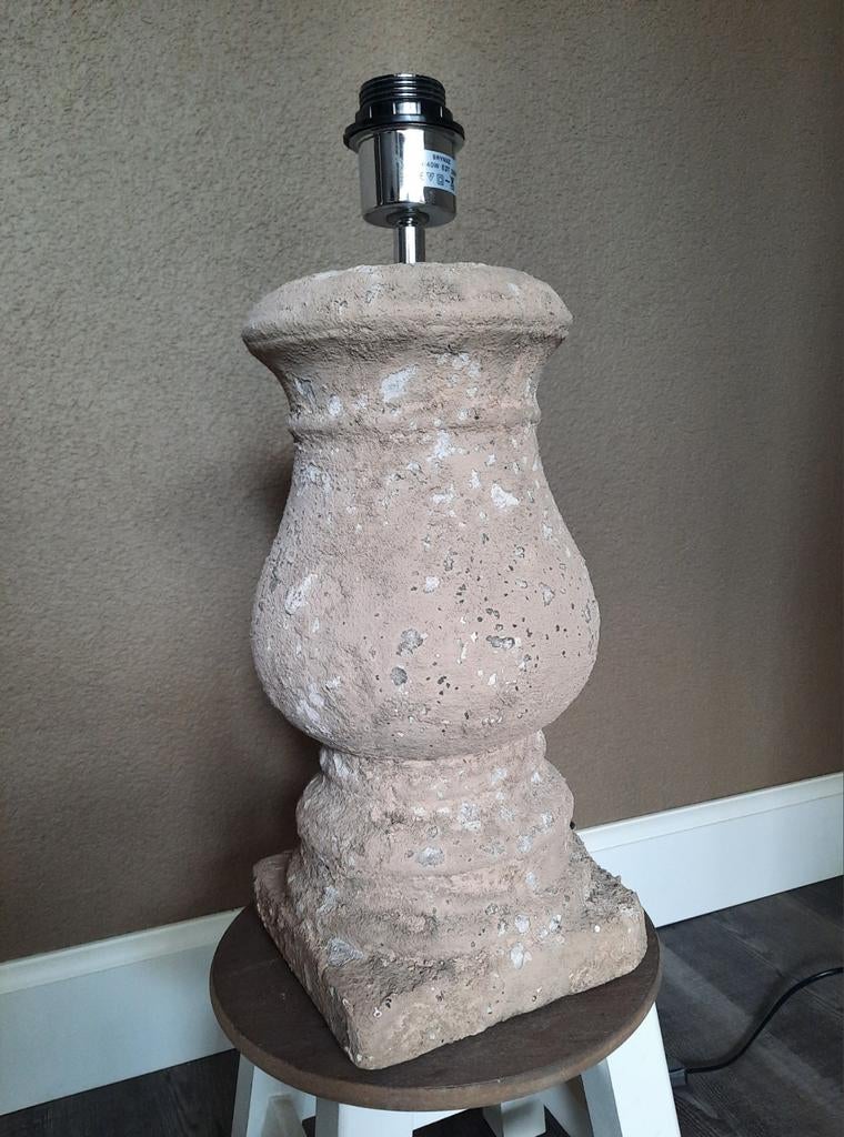 2 Stenen lampenvoeten, Huis en Inrichting, Lampen | Tafellampen, Ophalen, Zo goed als nieuw, Minder dan 50 cm