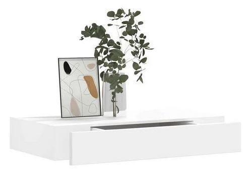 Wandplank + lade MDF zwevend wit 48 cm GRATIS BEZORGD!, Huis en Inrichting, Woonaccessoires | Wandplanken en Boekenplanken, Nieuw