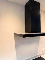 Moderne afzuigkap / schouw 90 cm breed - Zwart, Ophalen, Wandschouwkap, Zo goed als nieuw, 400 tot 600 m³ per uur