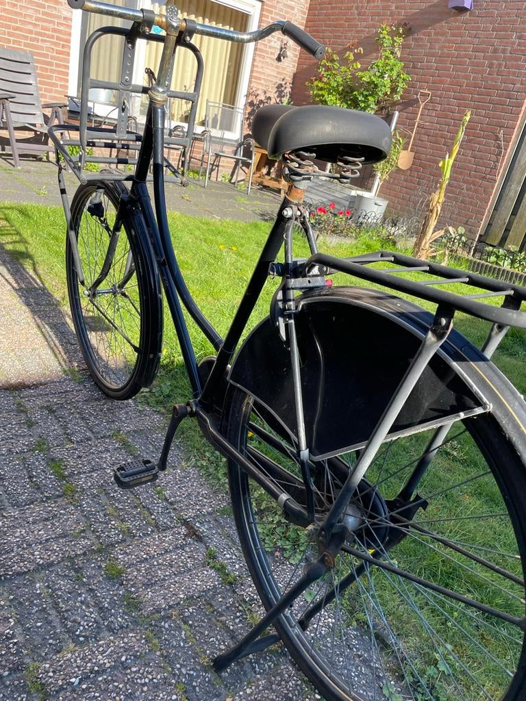 Oude omafiets, rijdt prima!, Fietsen en Brommers, Fietsen | Dames | Omafietsen, Gebruikt, 53 tot 56 cm, Terugtraprem, Ophalen