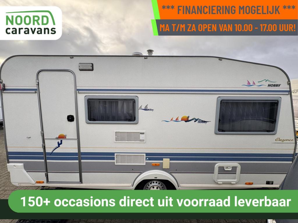 Hobby 430 ELEGANCE, DWARSBED, VOORTENT, TOILET,FIETSENDRAGER, Hobby, Bedrijf, 6 tot 7 meter, Tot en met 3