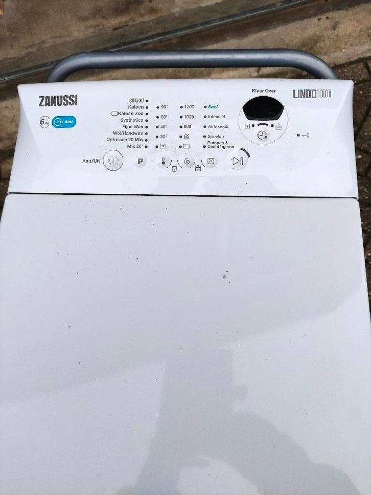 WASMACHINE ZANUSSI, Witgoed en Apparatuur, Wasmachines, Zo goed als nieuw, Bovenlader, 4 tot 6 kg, 85 tot 90 cm, 1200 tot 1600 toeren