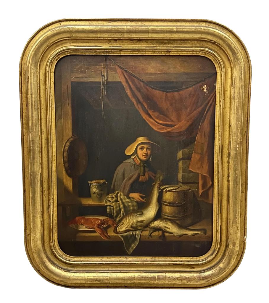 Antiek schilderij op paneel, Ophalen