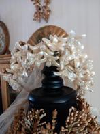 Antiek Wassen Kroon met Tulle sleep ,, Ophalen of Verzenden