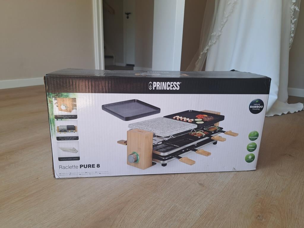 Gourmetstel met grill en omkeerbare bakplaat, Ophalen of Verzenden, Nieuw, 8 personen of meer