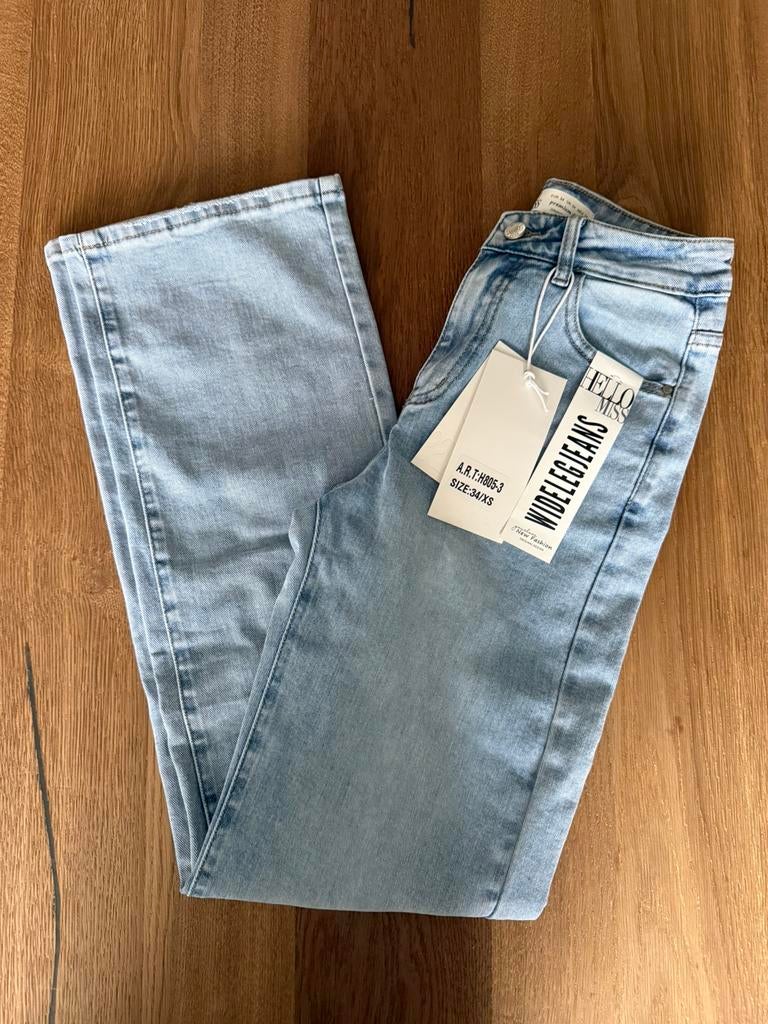 Hello Miss wide leg, Ophalen of Verzenden, Nieuw, Blauw, W27 (confectie 34) of kleiner