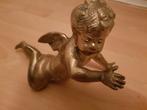 Bronzen goudkleurige engel, Ophalen of Verzenden, Brons