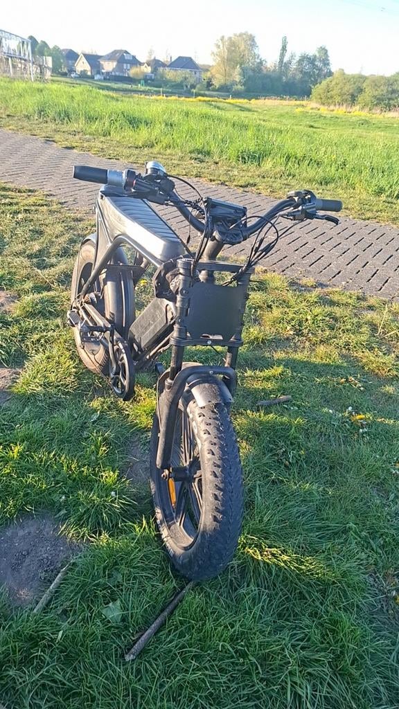 Fatbike 750W met dubbele accu en gashendel, Fietsen en Brommers, Elektrische fietsen, Overige merken, Gebruikt, Ophalen of Verzenden