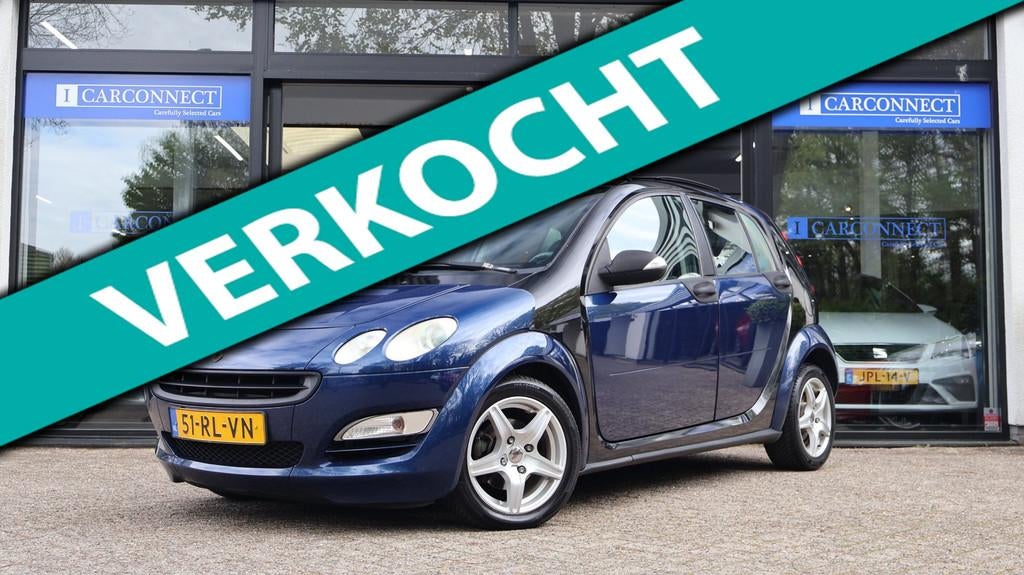 Smart Forfour 1.1 blackbasic|Pano|Airco|LMV|NAP., Auto's, Smart, Voorwielaandrijving, Zwart, Origineel Nederlands, Bedrijf