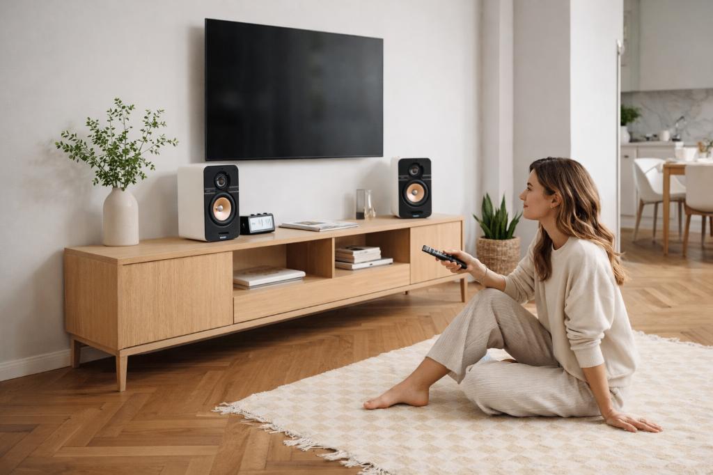Teufel Ultima 25 Active witte actieve hifi speakers – ZGAN, Audio, Tv en Foto, Luidsprekers, Zo goed als nieuw, 120 watt of meer