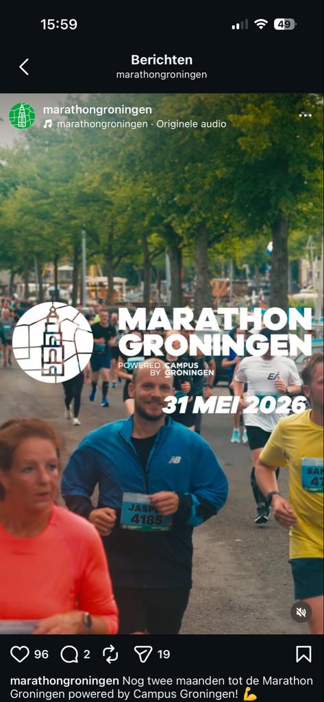Marathon Groningen Ticket, Tickets en Kaartjes, Eén persoon