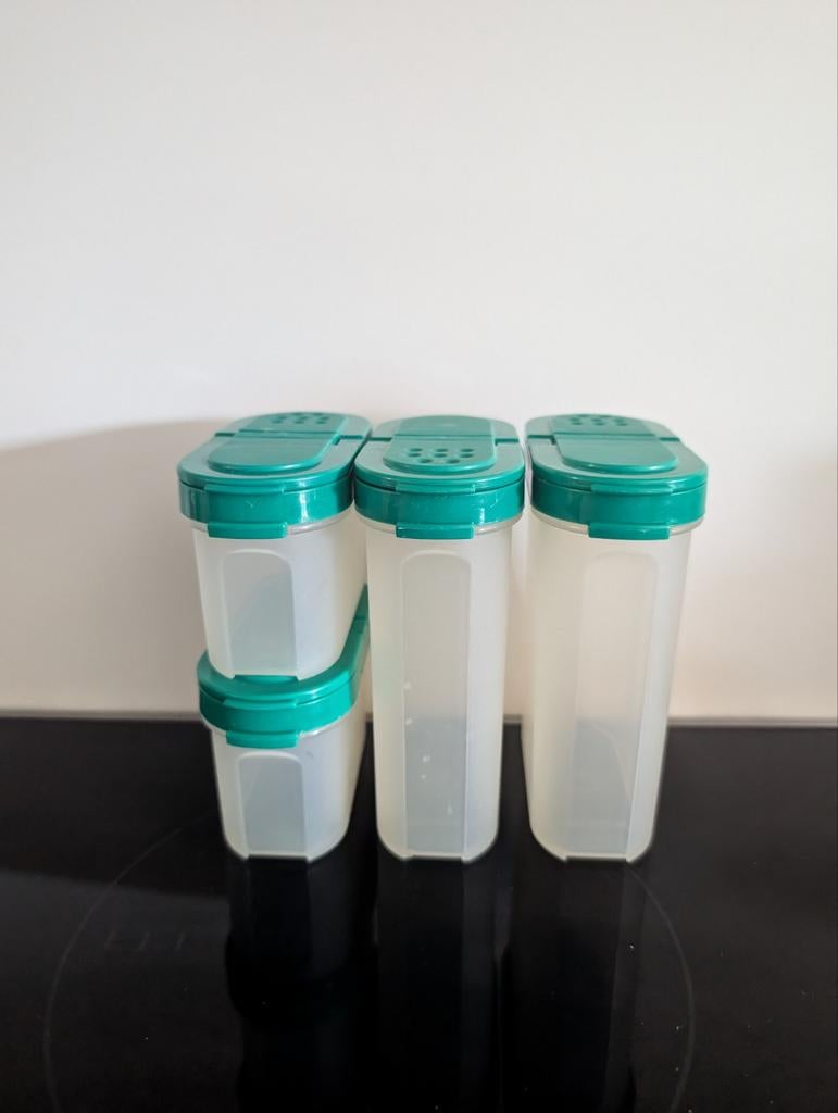 Tupperware kruiden busjes, stooibusjes, strooier, Ophalen of Verzenden, Gebruikt, Overige typen