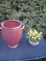 Mega grote bruine Keulse pot, Tuin en Terras, Bloempotten, Ophalen, 40 cm of meer, Rond, Aardewerk