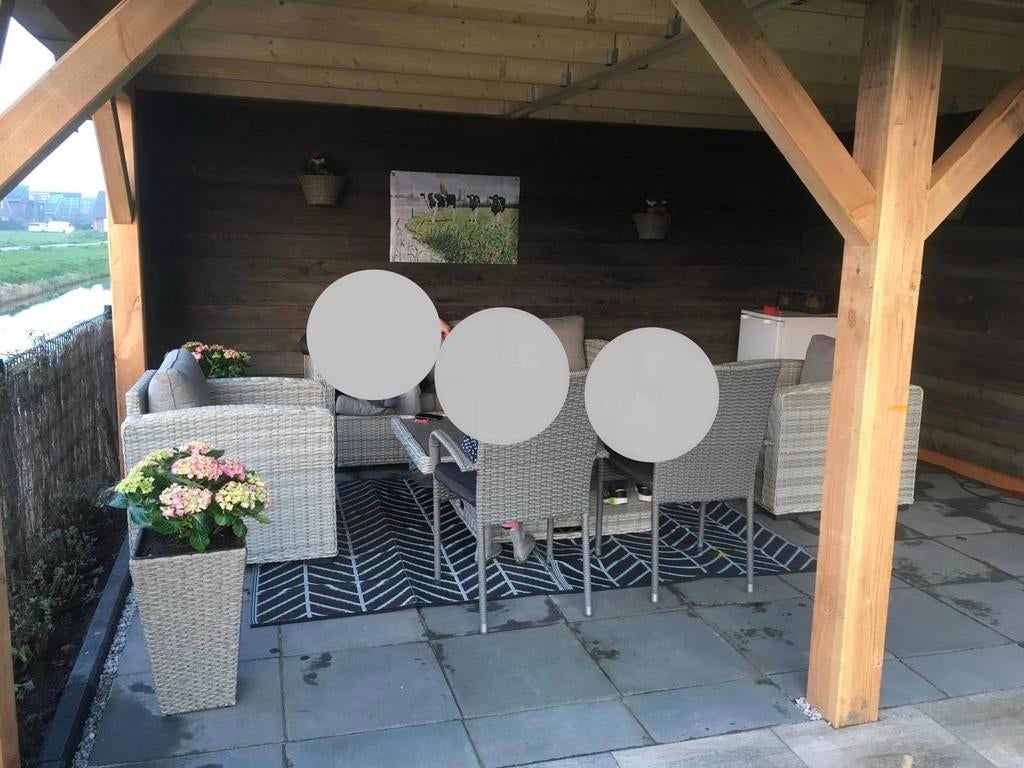 Betontegels 50x50 cm 63 stuks antraciet, Tuin en Terras, Tegels en Klinkers, Ophalen, Gebruikt, 10 m² of meer, Beton