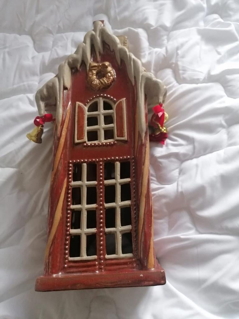 Waxinelichthouder huisje, Diversen, Kerst, Ophalen of Verzenden