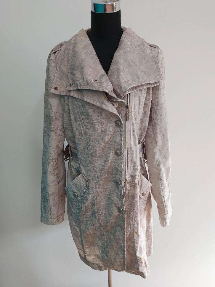 Jas16 - Mooie Beaumont Amsterdam zomerjas maat 40 (1), Kleding | Dames, Jassen | Zomer, Zo goed als nieuw, Maat 38/40 (M), Blauw