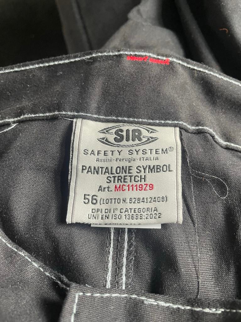 Zwarte Werkbroek met Contrasterende Stiksels, Kleding | Heren, Broeken en Pantalons, Ophalen of Verzenden, Gedragen, Overige maten