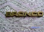 Ford bronco embleem logo metaal goud kleur 4x4 vintage, Ophalen of Verzenden, Gebruikt, Auto's