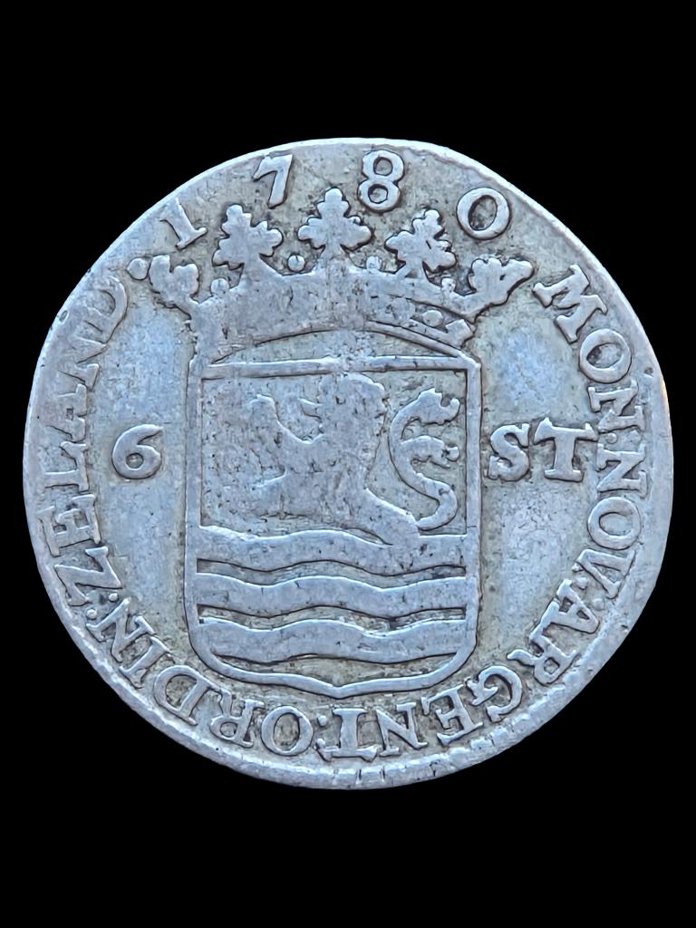 Scheepjesschellilng 1780 Zeeland, Vóór koninkrijk, Zilver, Losse munt, Overige waardes
