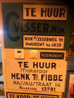 Emaille te huur - te koop borden gevraagd!, Ophalen of Verzenden, Gebruikt, Reclamebord