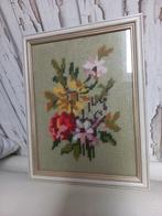 Vintage borduurwerk bloemen, Ophalen of Verzenden