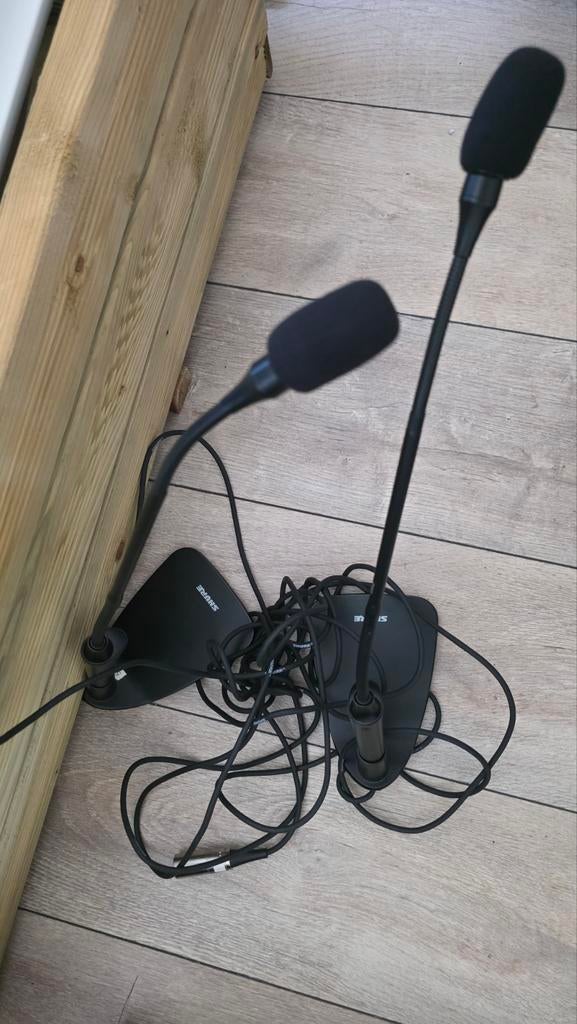 4x Shure Centrav CVG12D-B/C gooseneck  Microphone, Ophalen of Verzenden, Zo goed als nieuw, Zangmicrofoon