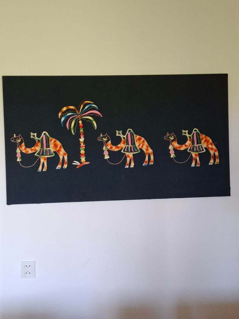 Prachtig geborduurd wandpaneel, Huis en Inrichting, Woonaccessoires | Wanddecoraties, Ophalen