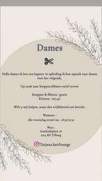 Dames knippen !, Ophalen, Zo goed als nieuw, Overige typen