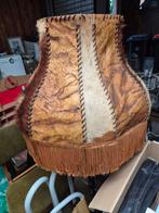 Vintage Lampenkap leer, Ophalen, Rond, 50 cm of meer